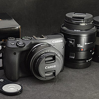 入手Canon 佳能 EOS M3 微单相机，再配永诺50MM人像镜