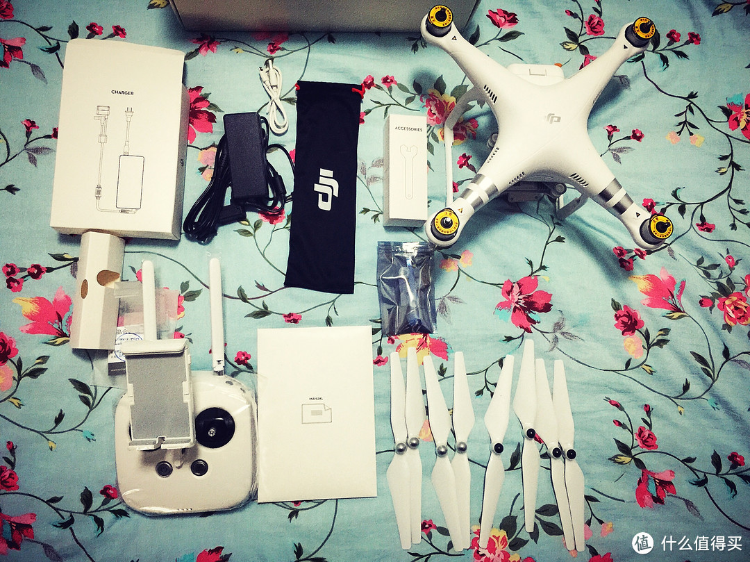 DJI 大疆 Phantom 3 Advanced 带额外电池套装入坑晒图