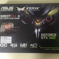 华硕 4G显存版 GTX960 显卡外观展示(风扇|背板|logo)