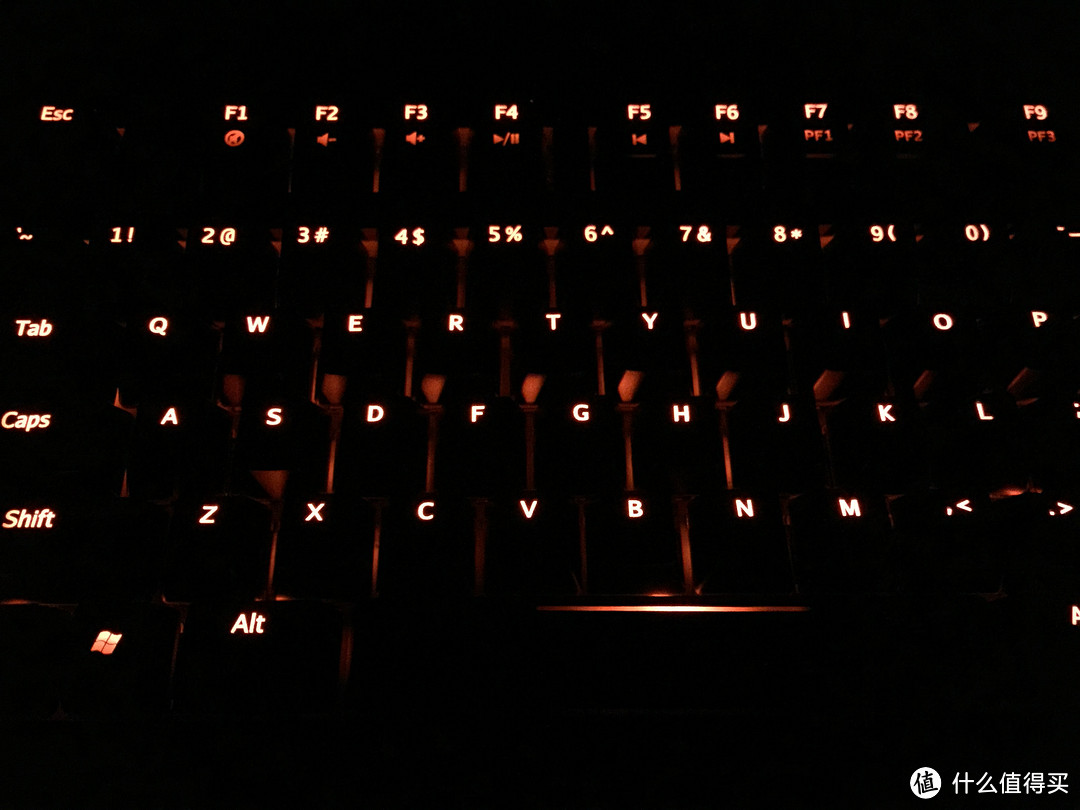Monoprice Backlit Macro 机械键盘 cherry 红轴