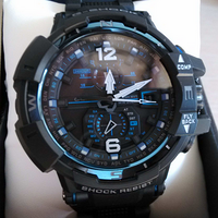 日本乐天入手 CASIO 卡西欧 G-shock 空霸电波表 GW-A1100FC-1AJF