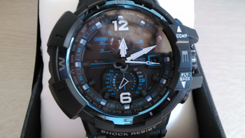 日本乐天入手 CASIO 卡西欧 G-shock 空霸电波表 GW-A1100FC-1AJF