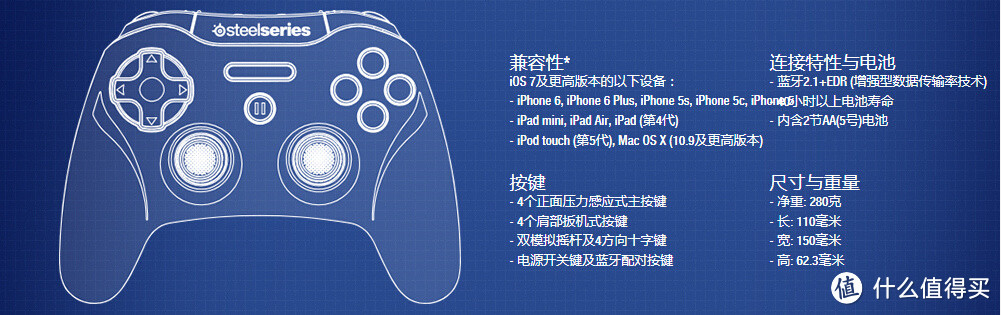 iOS MFi手柄中的佼佼者---SteelSeries 赛睿 Stratus XL 无线游戏手柄 评测报告