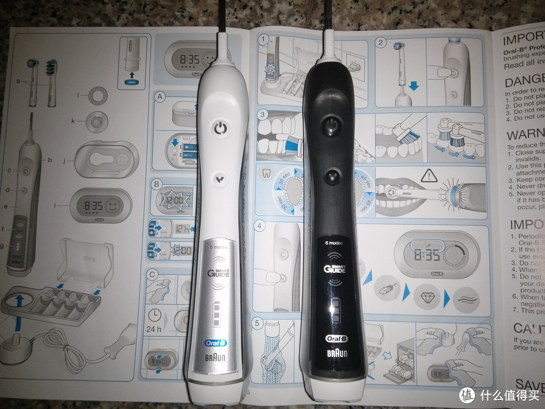 看如何选择电动牙刷：Oral-B 欧乐B 5000和7000 电动牙刷不完全对比评测