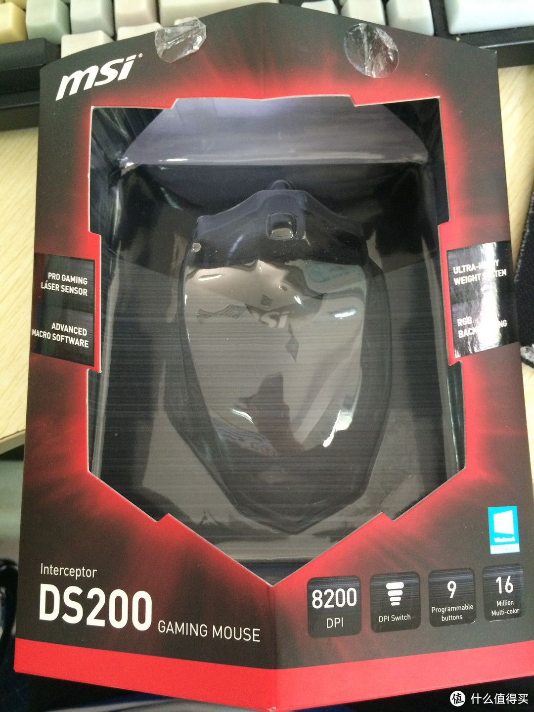 MSI 微星 DS200 鼠标+ DS4100 键盘——绚丽的仅仅是灯光么