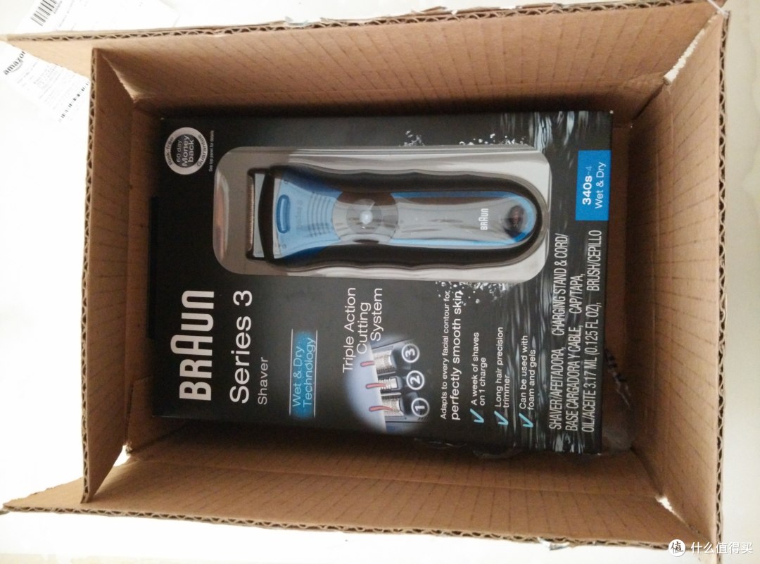 我的第一次海购：Braun 博朗 Series 3-340s 电动剃须刀