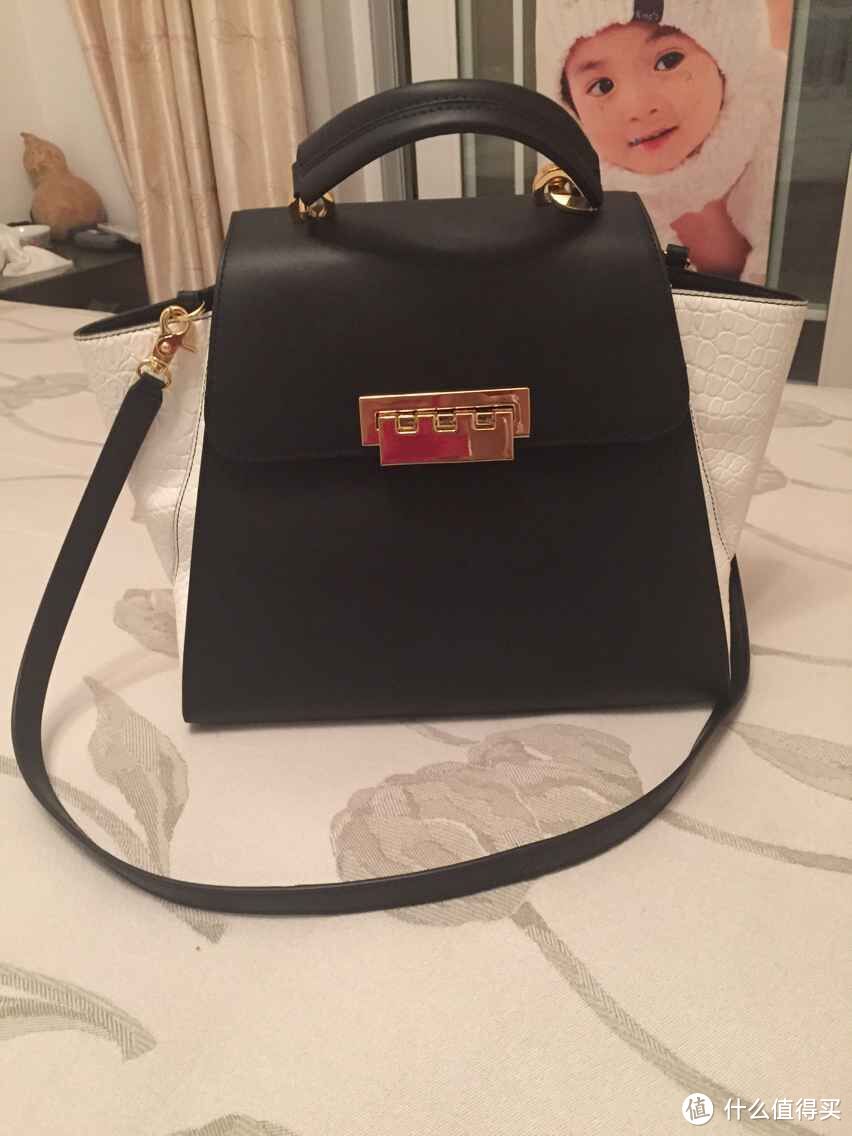 ZAC Zac Posen Eartha系列 Colorblock Leather Satchel 女款拼色手提包