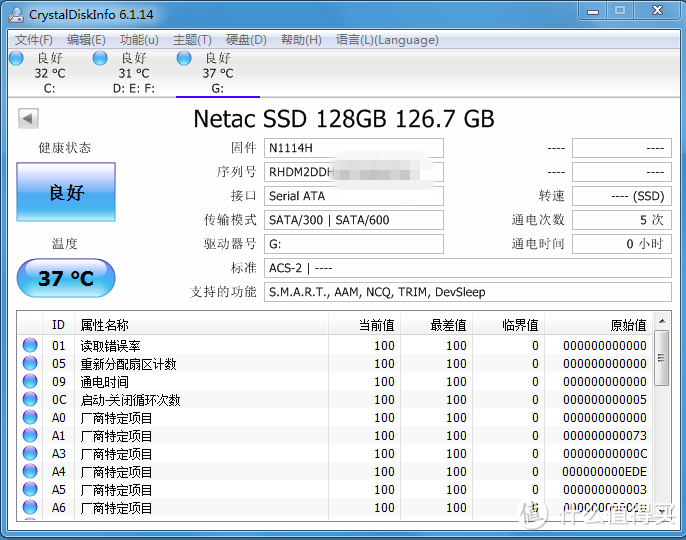 Netac 朗科 N5M系列 120G mSATA 固态硬盘简单评测分析