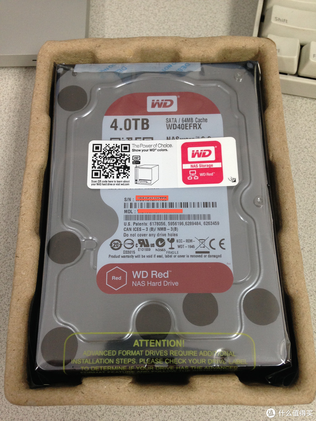 WD 西部数据 红盘 4TB 台式机硬盘选购及检测过程