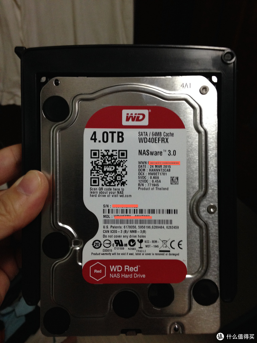 WD 西部数据 红盘 4TB 台式机硬盘选购及检测过程