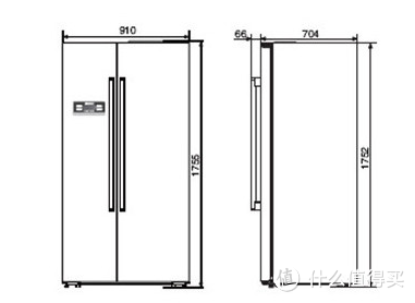 SIEMENS 西门子 KA92NV02TI 对开门冰箱入户及尺寸信息分享