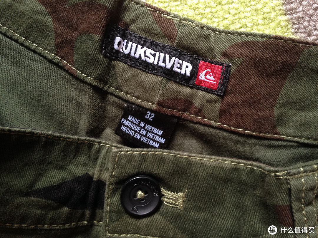 备战酷夏：Quiksilver 奇克尚风 迷彩短裤