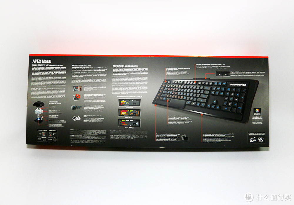 赛睿 APEX M800 RGB 机械键盘体验报告