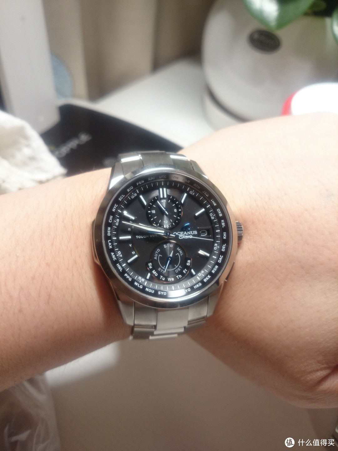 casio 卡西欧 ocw-t2500-1ajf 光动能6局电波腕表