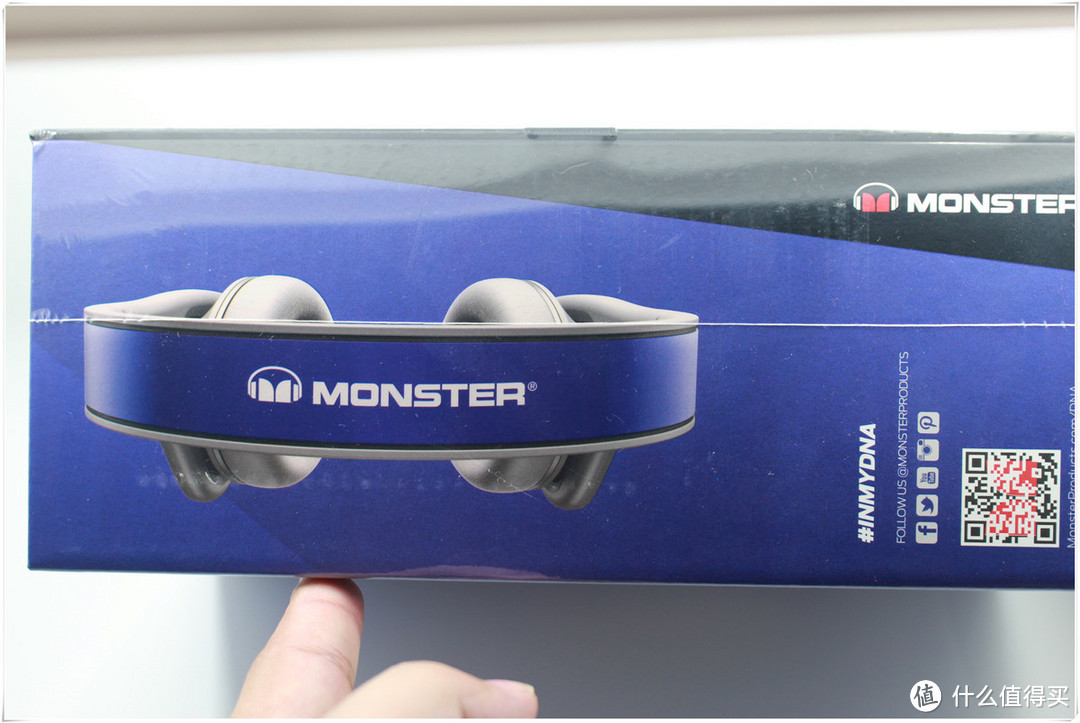 海淘的白菜：MONSTER 魔声 DNA® On-Ear Headphones 降噪耳机蓝白色