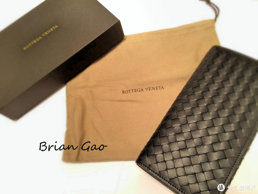 Bottega Veneta 男士新款 黑色双面小牛皮编织长夹 156819