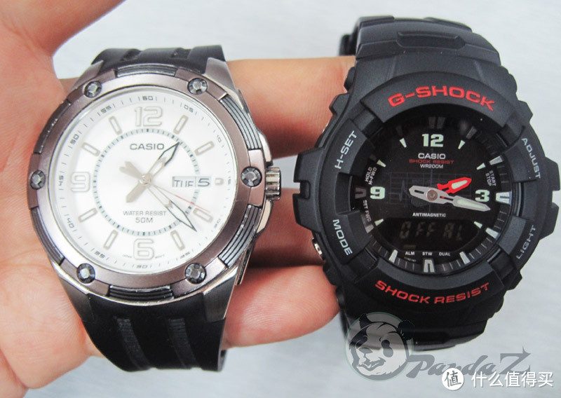 入手CASIO 卡西欧 G-SHOCK G100-1BV 腕表，喜闻乐见的买小了