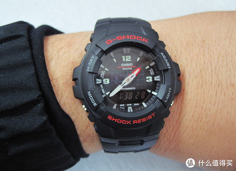 {精品分享}入手CASIO 卡西欧 G-SHOCK G100-1BV 腕表，喜闻乐见的买小了