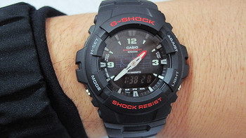 入手CASIO 卡西欧 G-SHOCK G100-1BV 腕表，喜闻乐见的买小了