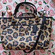 COACH 蔻驰 Ocelot Mini Ellis Tote 豹纹皮革迷你手提包