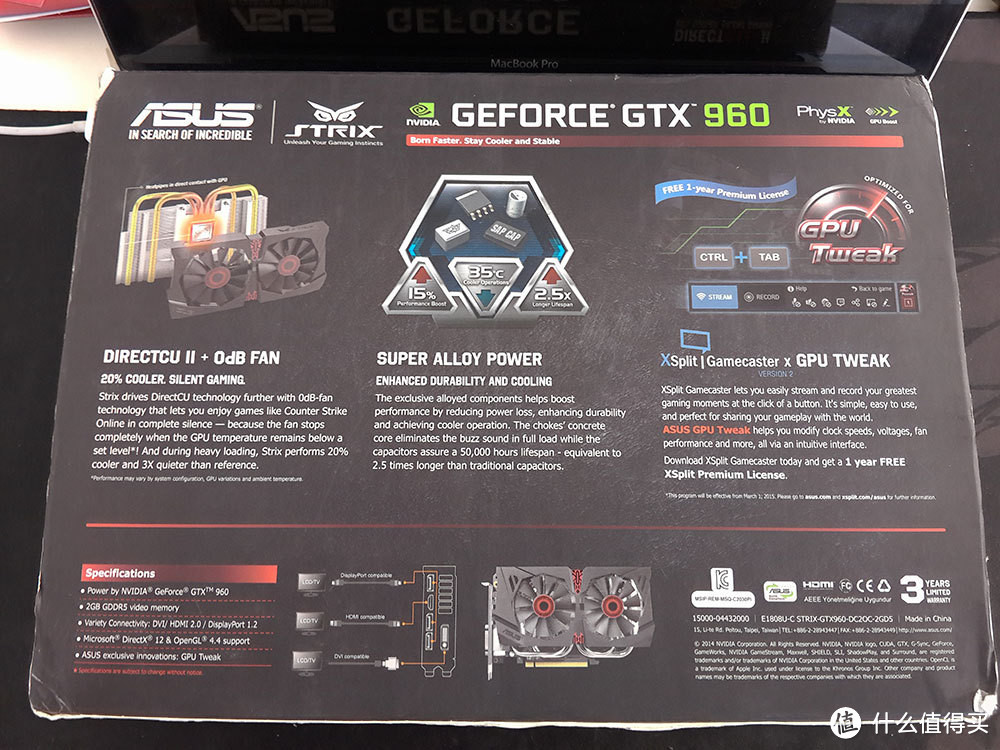 够用党的福音：ASUS 华硕 STRIX GTX-960-2GD5显卡