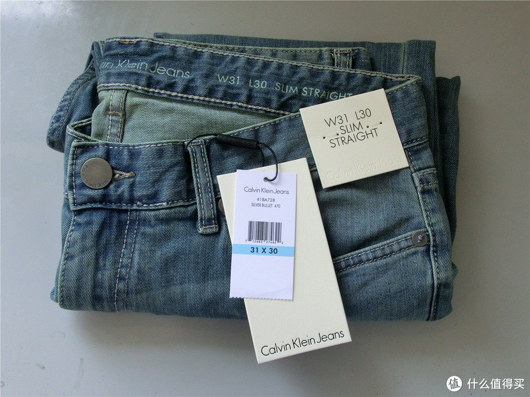 美亚直邮 Calvin Klein Jeans Slim Straight Leg Jean 男款修身牛仔裤