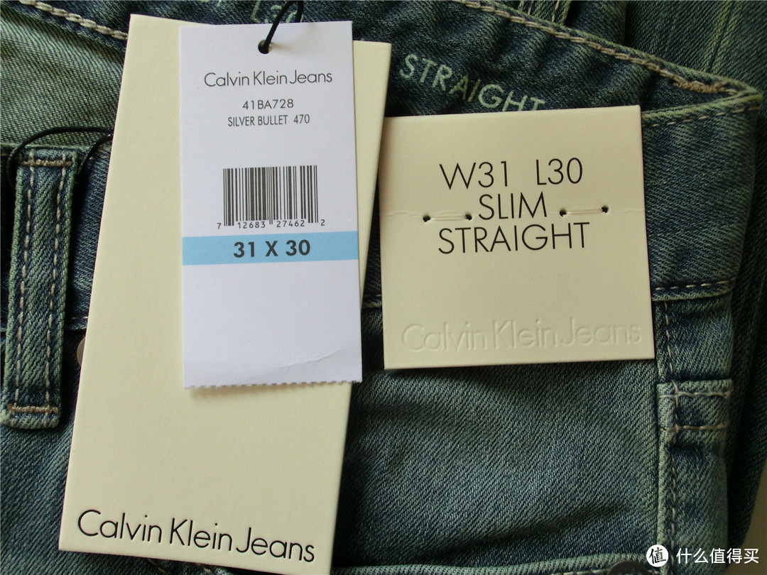 美亚直邮 Calvin Klein Jeans Slim Straight Leg Jean 男款修身牛仔裤