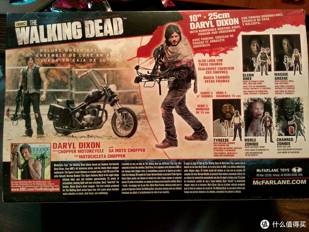 《行尸走肉》弩哥和他的摩托车：McFarlane Toys The Walking Dead TV Deluxe Box Set