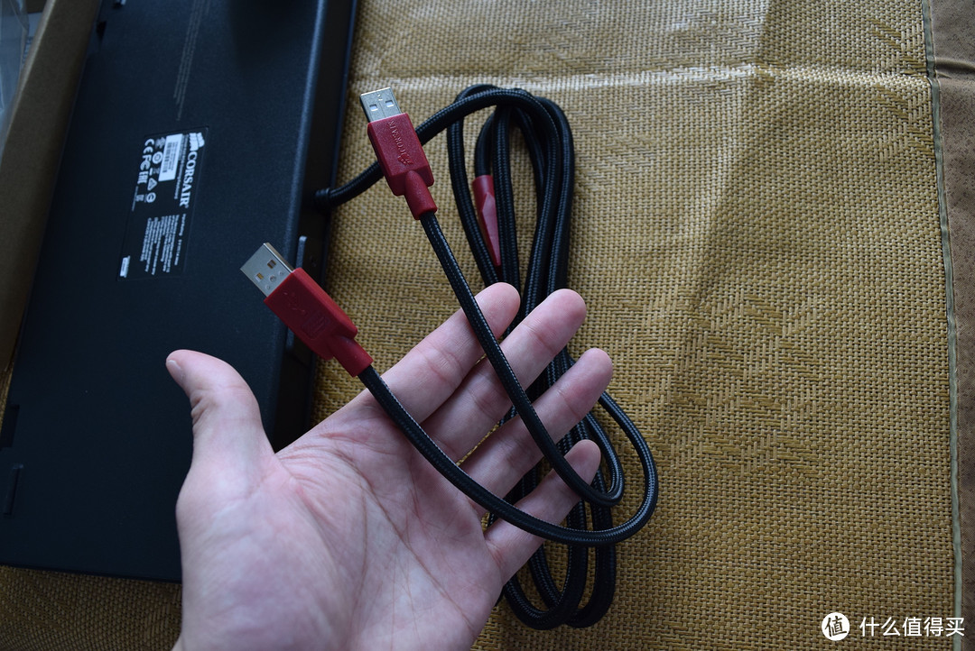CORSAIR 海盗船 K65 RGB 幻彩背光机械游戏键盘 黑色（红轴）