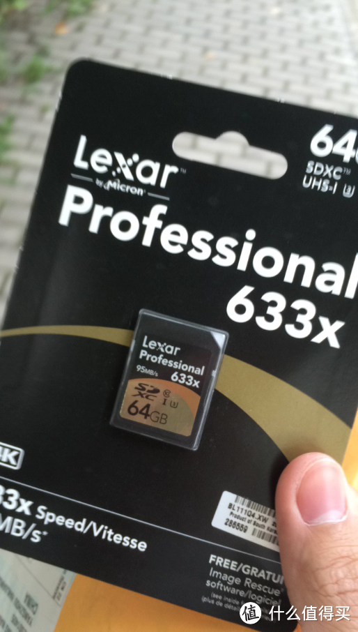 Lexar 雷克沙 64G 633X USH-1 SDXC 黑金卡到手 评测
