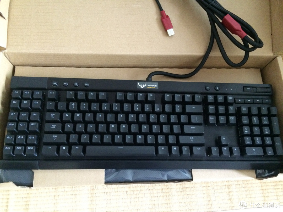 海淘 Corsair 海盗船 K95 RGB 青轴 机械键盘