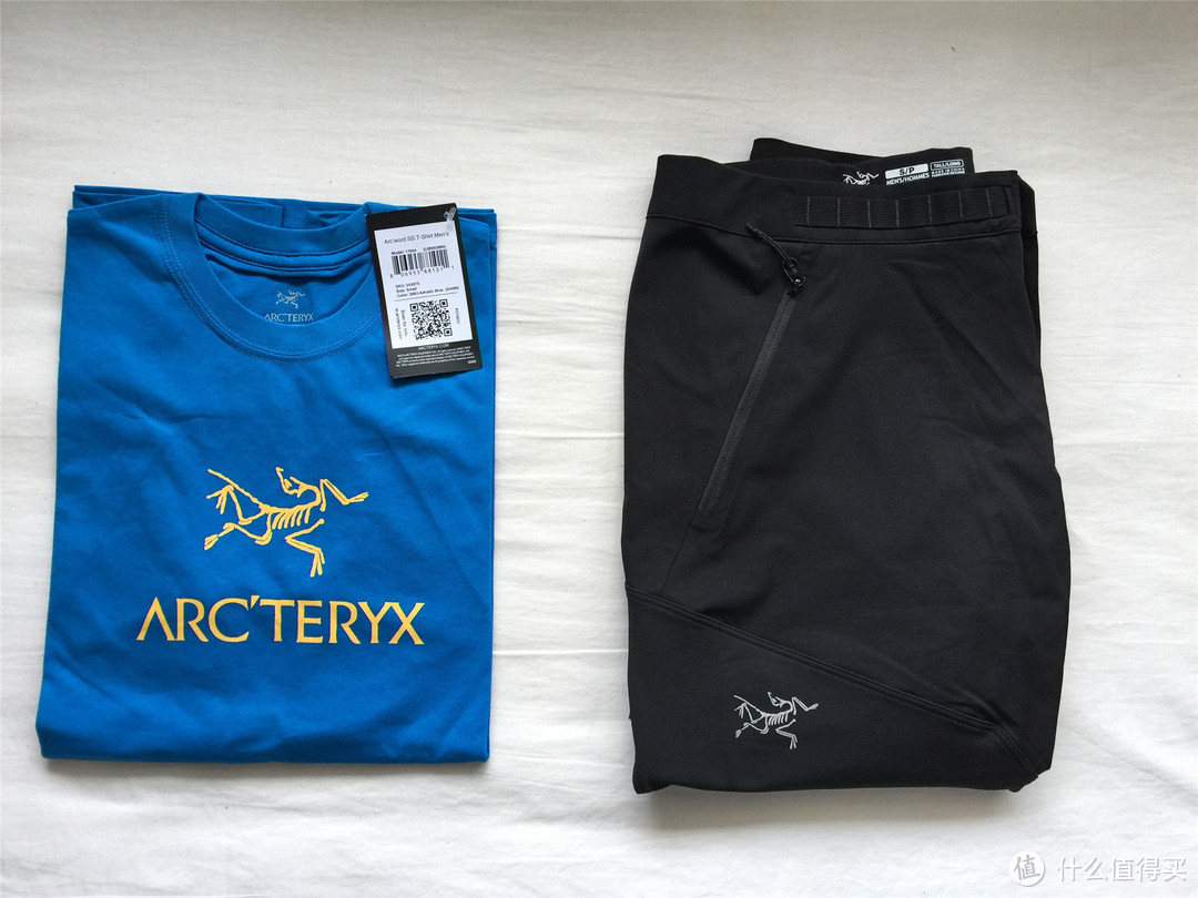 ARC'TERYX 始祖鸟 Gamma Rock Pant 轻便软壳裤和 Arc'word SS 棉质T恤