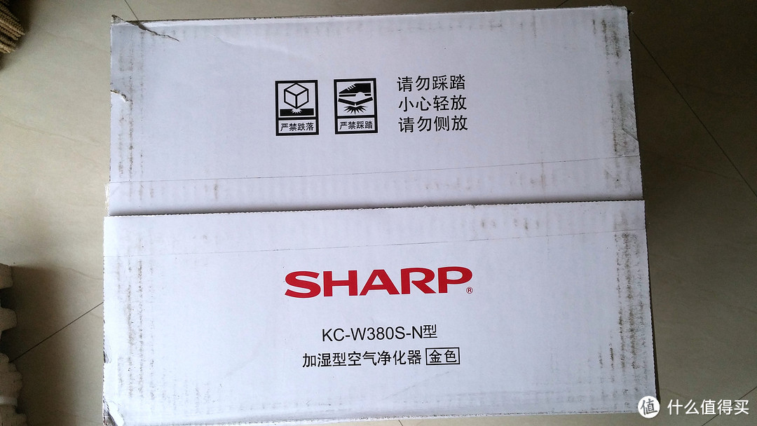 夏普也玩土豪金：SHARP KC-W380S-N 加湿型空气净化器开箱，简单对比Z380SW和WB6