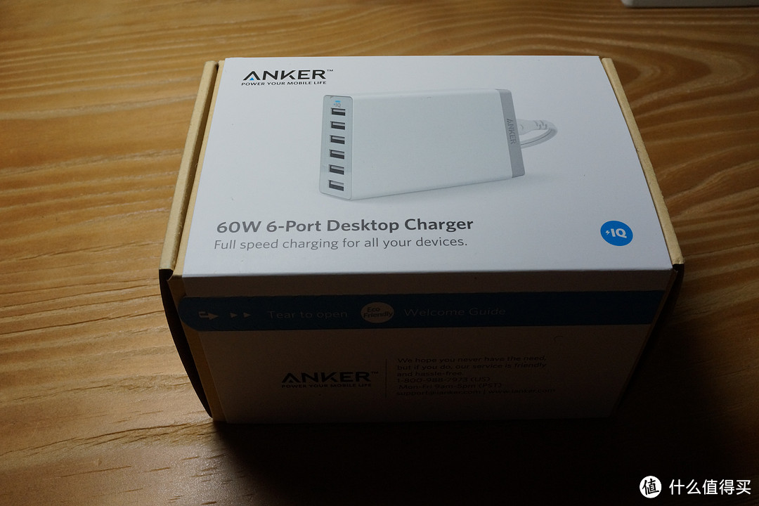 Anker A2123 60W 6口USB桌面充电器 小而强大