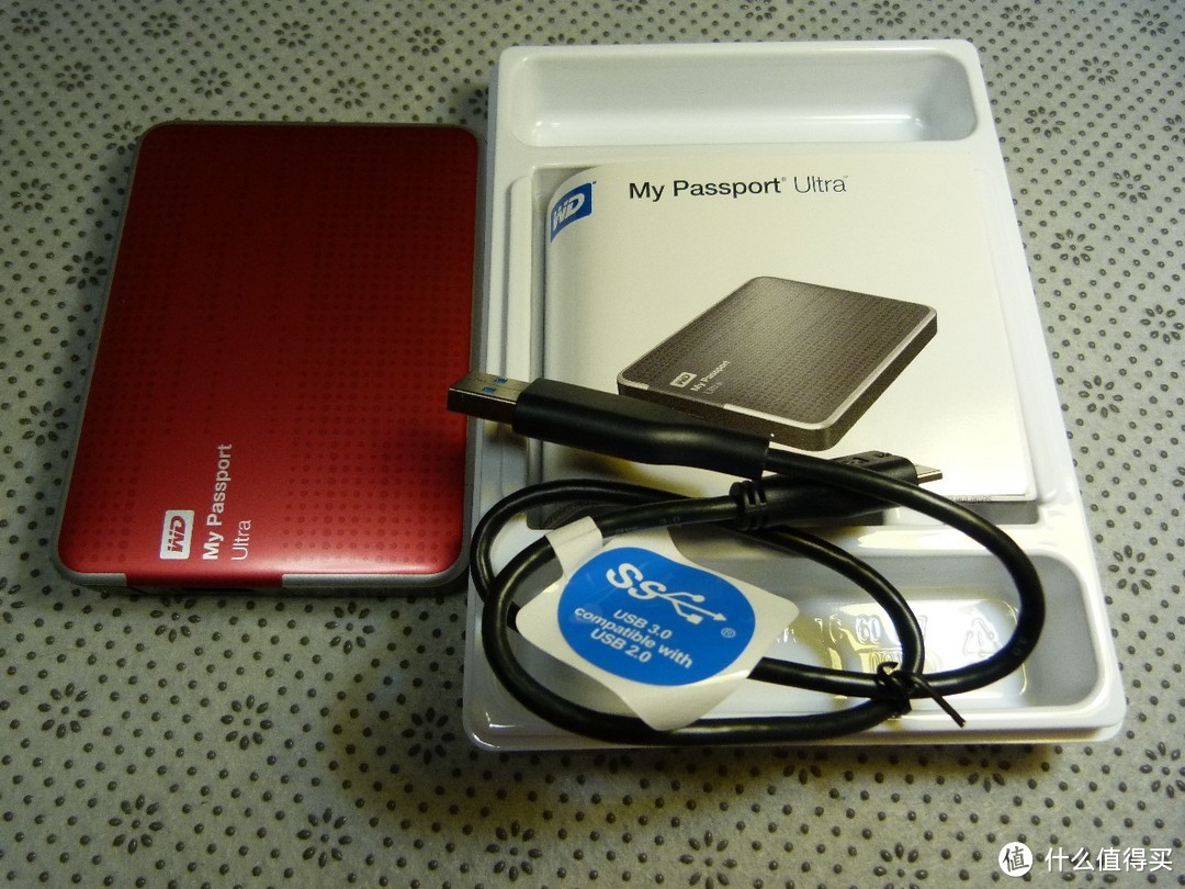 WD 西部数据 My Passport Ultra USB3.0 1TB 携移动硬盘