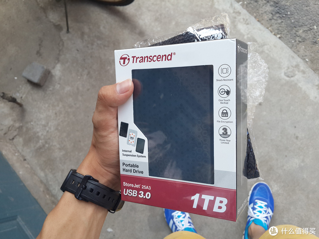 捡便宜？Transcend 创见 暗黑骑士 25A3K 1TB 防震移动硬盘 开箱+拆解+作死