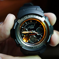 CASIO 卡西欧 G-SHOCK 系列双显石英男表 AW-590-1A