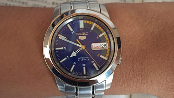 Seiko 精工 SNKK27 5号自动机械背透男表