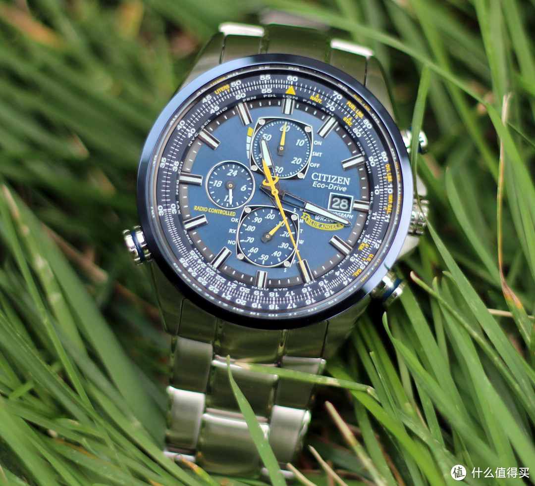 品白菜秋波：CITIZEN 西铁城 Eco-Drive 蓝天使 光动能电波表 AT8020-54L