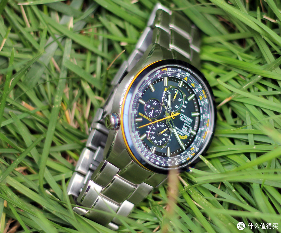 品白菜秋波：CITIZEN 西铁城 Eco-Drive 蓝天使 光动能电波表 AT8020-54L