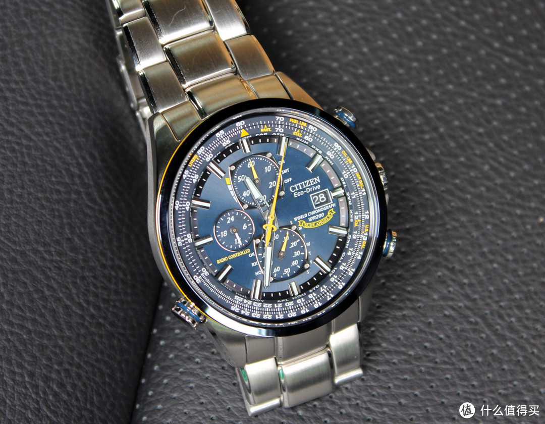 品白菜秋波：CITIZEN 西铁城 Eco-Drive 蓝天使 光动能电波表 AT8020-54L