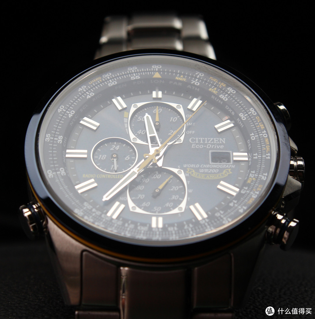 citizen 西铁城 eco-drive 蓝天使 光动能电波表 at8020-54l