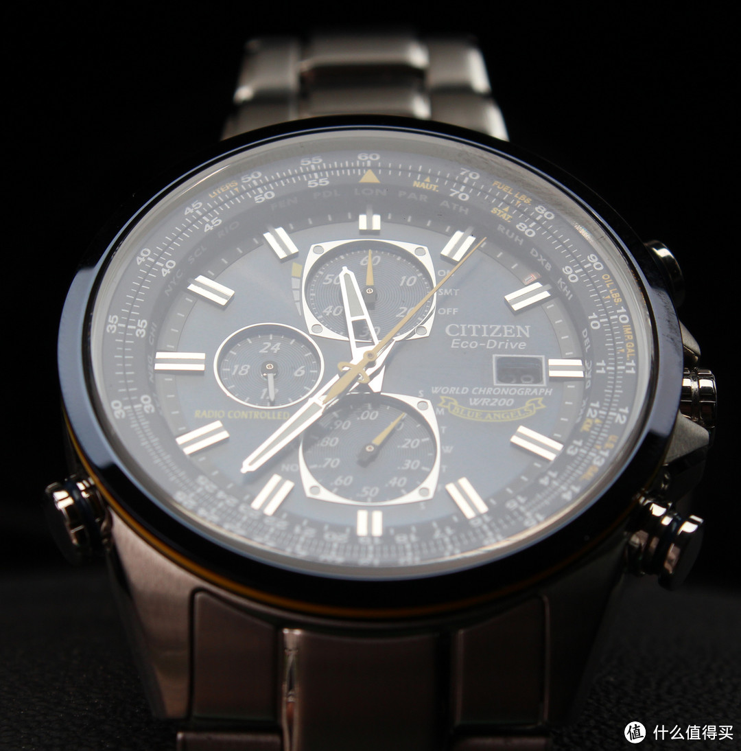 品白菜秋波：CITIZEN 西铁城 Eco-Drive 蓝天使 光动能电波表 AT8020-54L