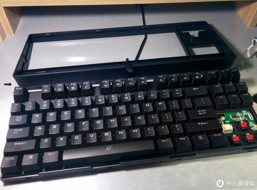 GANSS 高斯 GS87 机械键盘开箱附贴膜改色过程