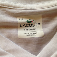 LACOSTE Essentials 男款皮马棉V领短袖T恤