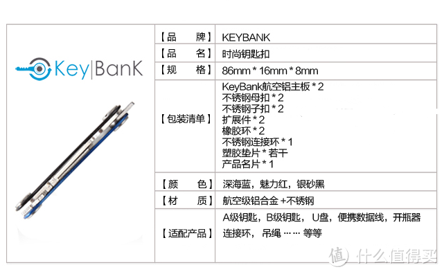 EDC佳选！KeyBank 时尚收纳钥匙扣