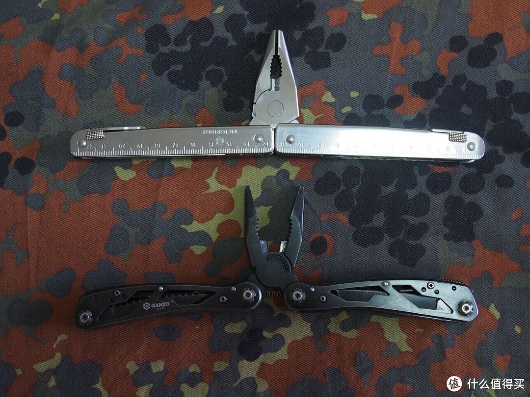 多功能工具钳简单对比：GANZO 关铸 G202-B VS VICTORINOX 维氏 3.0338.L