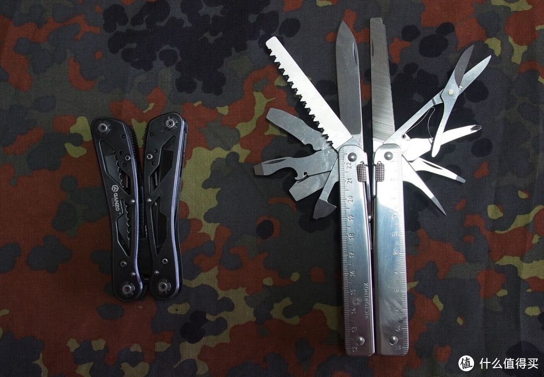 多功能工具钳简单对比：GANZO 关铸 G202-B VS VICTORINOX 维氏 3.0338.L