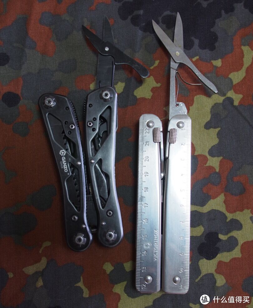 多功能工具钳简单对比：GANZO 关铸 G202-B VS VICTORINOX 维氏 3.0338.L