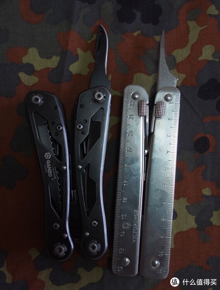 多功能工具钳简单对比：GANZO 关铸 G202-B VS VICTORINOX 维氏 3.0338.L